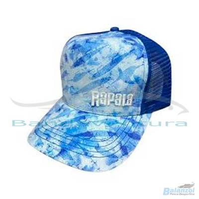 RAPALA BONÉ AZUL E BRANCO COM REDE