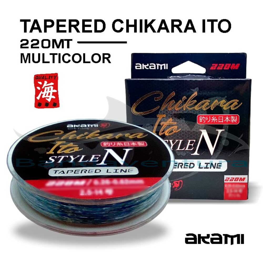 AKAMI TAPERED CHIKARA ITO LINE (220M)