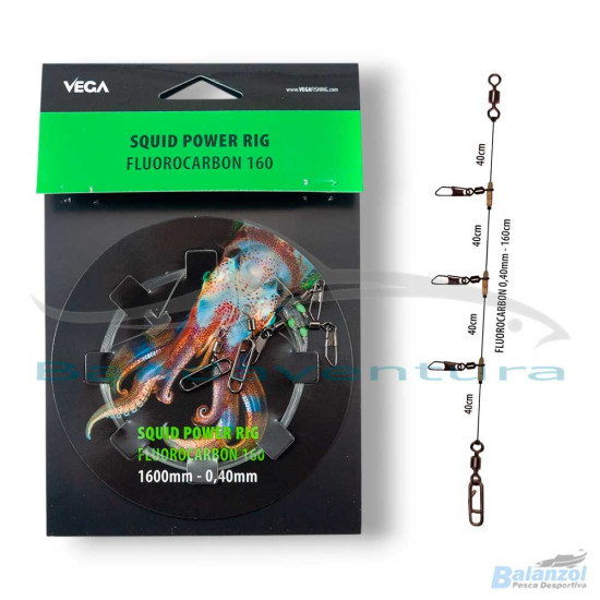 VEGA MONTAGEM DE LULAS EM FLUOROCARBONO SQUID POWER RIG 160