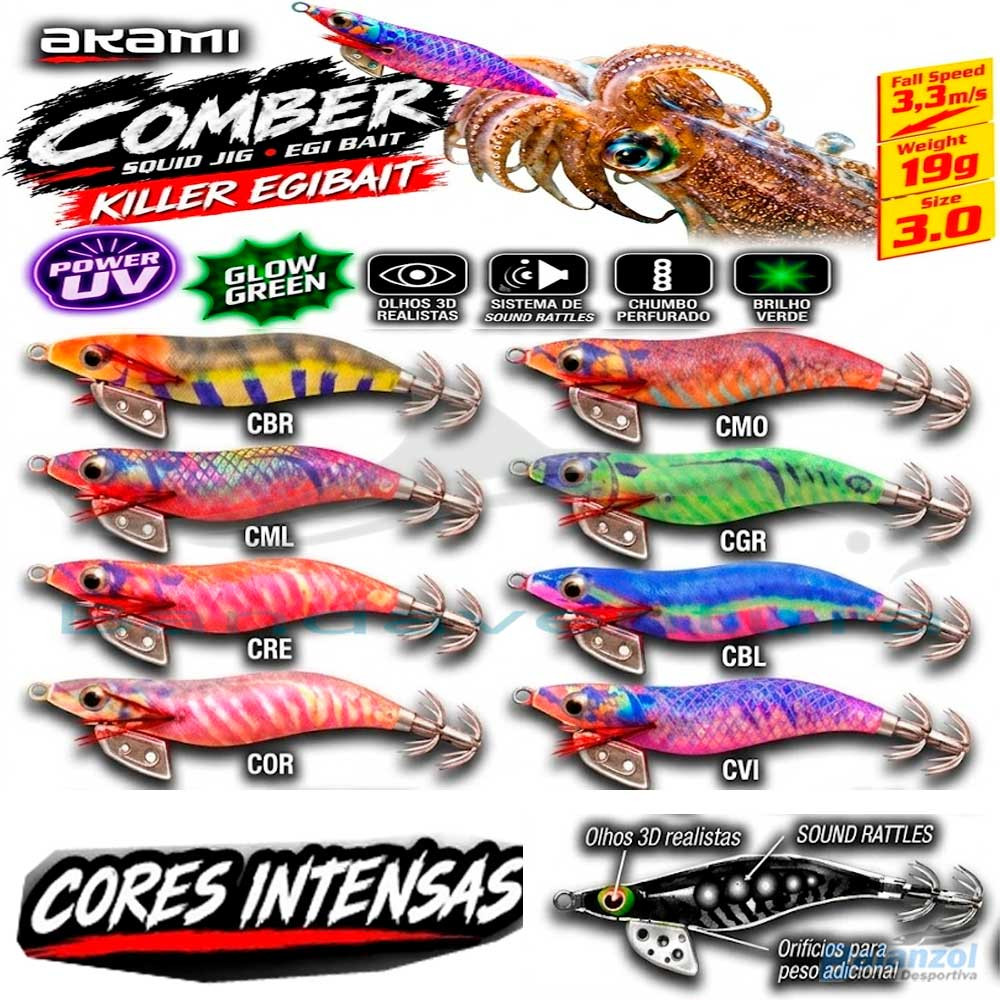 AKAMI COMBER SQUID JIG 3.0 19G